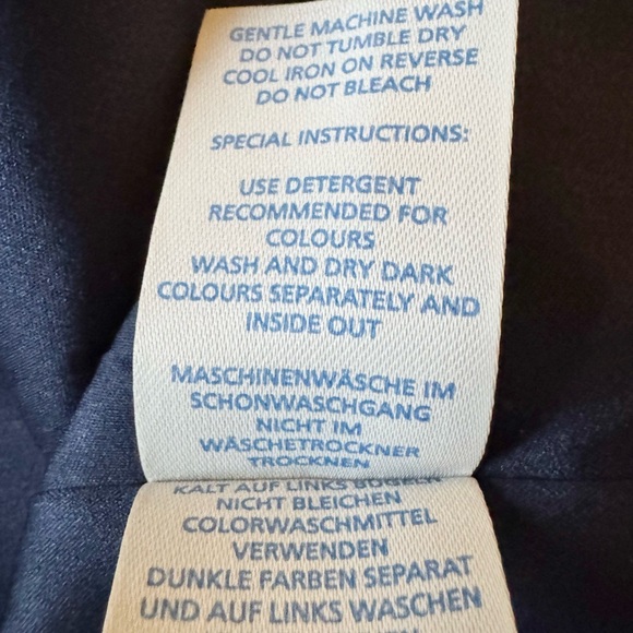 NWOT Boden Blue Vintage Midi Dress with Bishop Sleeves/ Bow Detail - Picture 9 of 10